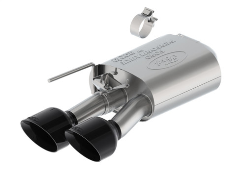 Ford Racing M-5230-M5SBVA - 2024 Mustang 5.0L Sport Active Axle-Back w/Valance - Black Tip