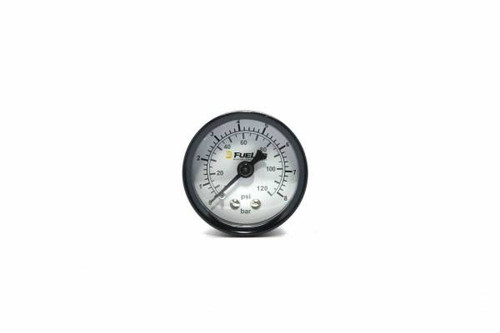 Fuelab 71511 - 1.5 Inch Fuel Pressure Gauge EFI Range 0-120psi Dual Bar/PSI Scale