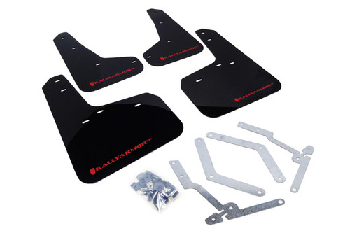 Rally Armor MF27-UR-BLK/RD - 12-19 Ford Focus ST / 16-19 RS Black Mud Flap w/Red Logo