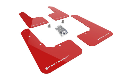 Rally Armor MF76-UR-RD/WH - 22-25 Subaru Outback Wilderness Red Mud Flap White Logo