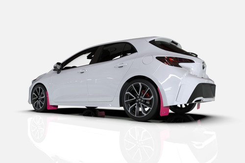 Rally Armor MF92-BCE22-PK/BLK - 22-25 Subaru WRX Pink Mud Flap BCE Logo