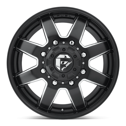 Fuel Wheels D538228292 - Dually Wheels 22X8.3 Maverick Dually D538 8 On 200 Black Milled 142 Bore 105 Offset 7 Spoke Front Dually Fuel Off Road Wheels Fuel Wheels D538228292 - Dually Wheels 22X8.3 Maverick Dually D538 8 On 200 Black Milled 142 Bore 105 Offset 7 Spoke Front Dually Fuel Off Road Wheels