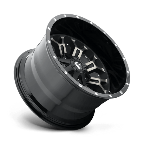 Fuel Wheels D56118906957 - Aluminum Wheels 18X9 Crush D561 6 On 120/6 On 139.7 Gloss Black Double Dark Tint Machined Face 78.1 Bore 19 Offset 8 Spoke Fuel Off Road Wheels