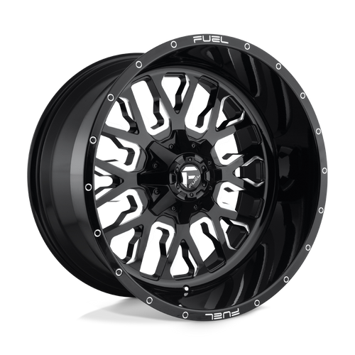 Fuel Wheels D61120909850 - Aluminum Wheels 20X9 Stroke D611 6 On 135/6 On 139.7 Gloss Black Milled 106.3 Bore 1 Offset Fuel Off Road Wheels