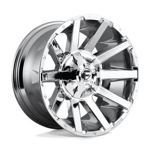 Fuel Wheels D61420001747 - Aluminum Wheels 20X10 Contra D614 8 On 170 Chrome 125.1 Bore -18 Offset Multi Spoke Fuel Off Road Wheels