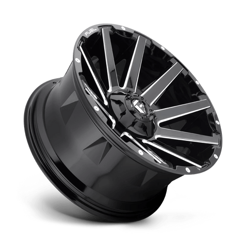 Fuel Wheels D61522207047 - Aluminum Wheels 22X12 Contra D615 5 On 139.7/5 On 150 Gloss Black/Milled 110.3 Bore -44 Offset Multi Spoke Fuel Off Road Wheels Fuel Wheels D61522207047 - Aluminum Wheels 22X12 Contra D615 5 On 139.7/5 On 150 Gloss Black/Milled 110.3 Bore -44 Offset Multi Spoke Fuel Off Road Wheels