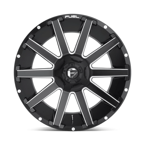Fuel Wheels D61622007047 - Aluminum Wheels 22X10 Contra D616 5 On 139.7/5 On 150 Matte Black Milled 110.3 Bore -18 Offset Multi Spoke Fuel Off Road Wheels Fuel Wheels D61622007047 - Aluminum Wheels 22X10 Contra D616 5 On 139.7/5 On 150 Matte Black Milled 110.3 Bore -18 Offset Multi Spoke Fuel Off Road Wheels