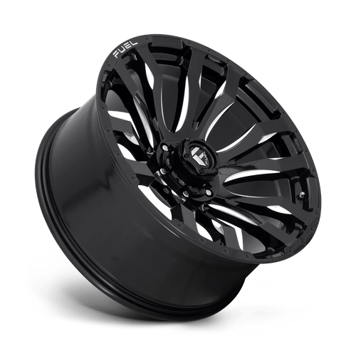 Fuel Wheels D67317908445 - Aluminum Wheels 17X9 Blitz D673 6 On 139.7 Gloss Black Milled 106.1 Bore -12 Offset Multi Spoke Fuel Off Road Wheels
