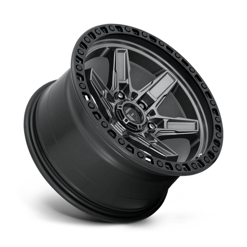 Fuel Wheels D69817907550 - D698 Kicker 17X9 Matte Gun Metal Black Bead Ring