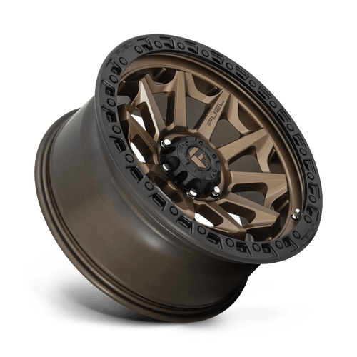 Fuel Wheels D69615808537 - Aluminum Wheels 15X8 Covert D696 5 On 139.7 Matte Bronze Black Bead Ring 108 Bore -19 Offset Multi Spoke Fuel Off Road Wheels