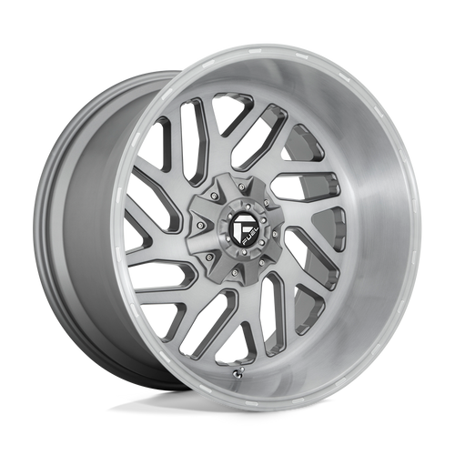 Fuel Wheels D71520205747 - Aluminum Wheels 20X12 Triton Platinum D715 5 On 127/5 On 139.7 Brush Gunmetal Gray/Clear Tint 87.1 Bore -43 Offset Mesh Spoke Fuel Off Road Wheels