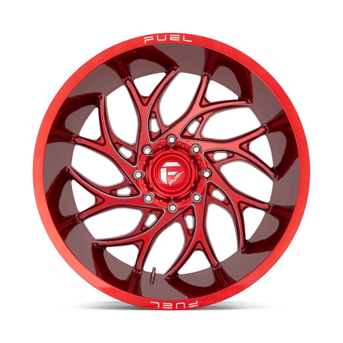Fuel Wheels D74226407545 - Aluminum Wheels 26X14 Runner D742 5 On 127 Candy Red Milled 71.5 Bore -75 Offset Fuel Off Road Wheels