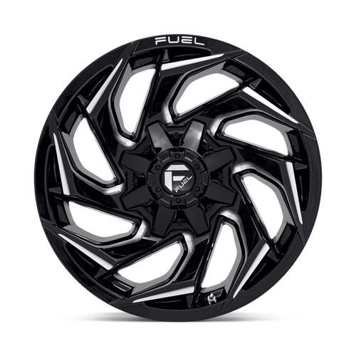 Fuel Wheels D75318909850 - Aluminum Wheels 18X9 Reaction D753 6 On 135/6 On 139.7 Gloss Black Milled 106.1 Bore 1 Offset Fuel Off Road Wheels Fuel Wheels D75318909850 - Aluminum Wheels 18X9 Reaction D753 6 On 135/6 On 139.7 Gloss Black Milled 106.1 Bore 1 Offset Fuel Off Road Wheels
