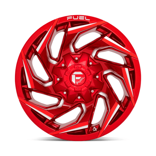 Fuel Wheels D75422005747 - Aluminum Wheels 22X10 Reaction D754 5 On 127/5 On 139.7 Candy Red Milled 87.1 Bore -18 Offset Fuel Off Road Wheels