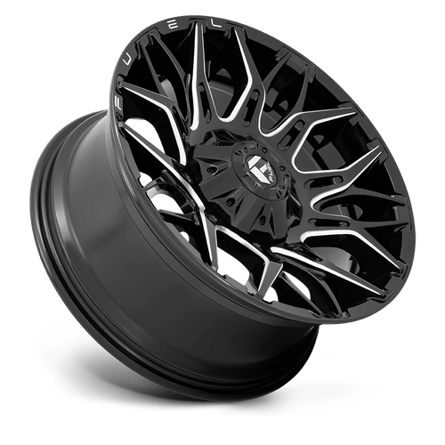Fuel Wheels D76920002647 - Aluminum Wheels 20X10 Twitch D769 5 On 114.3/5 On 127 Gloss Black/Milled 78 Bore -18 Offset Fuel Off Road Wheels
