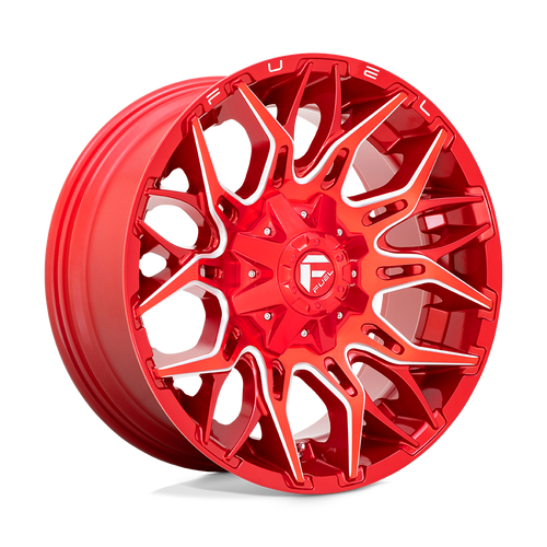 Fuel Wheels D77120907050 - Aluminum Wheels 20X9 Twitch D771 5 On 139.7/5 On 150 Candy Red Milled 110.2 Bore 1 Offset Fuel Off Road Wheels