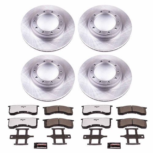 PowerStop MDK8392 - Power Stop 03-09 Chevrolet C6500 Kodiak Front & Rear Medium Duty Kit