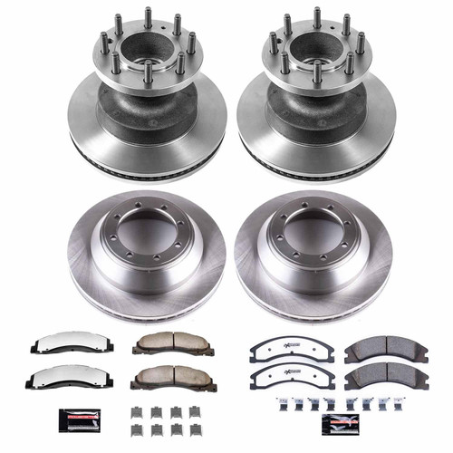 PowerStop MDK5518 - Power Stop 08-19 Ford E-450 Super Duty Front & Rear Medium Duty Kit