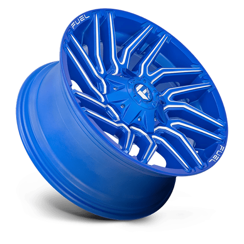 Fuel Wheels D77422209847 - Aluminum Wheels 22X12 Typhoon D774 6 On 135/6 On 139.7 Anodized Blue MIlled 106.1 Bore -44 Offset Fuel Off Road Wheels Fuel Wheels D77422209847 - Aluminum Wheels 22X12 Typhoon D774 6 On 135/6 On 139.7 Anodized Blue MIlled 106.1 Bore -44 Offset Fuel Off Road Wheels