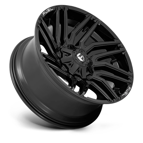 Fuel Wheels D77622001847 - Aluminum Wheels 22X10 Typhoon D776 8 On 180 Gloss Black 124.3 Bore -18 Offset Fuel Off Road Wheels