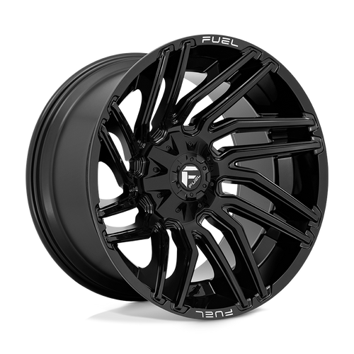 Fuel Wheels D77622202647 - Aluminum Wheels 22X12 Typhoon D776 5 On 114.3/5 On 127 Gloss Black 78 Bore -44 Offset Fuel Off Road Wheels
