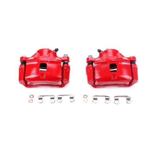 PowerStop S1694 - Power Stop 95-00 Chrysler Sebring Front Red Calipers w/Brackets - Pair