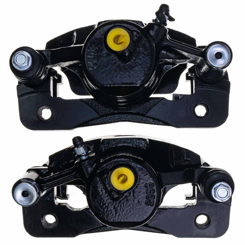 PowerStop S1379BLK - Power Stop 90-91 Honda CRX Front Black Caliper - Pair w/Bracket