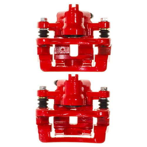 PowerStop S15164 - Power Stop 10-13 Kia Forte Koup Rear Red Caliper w/Bracket - Pair