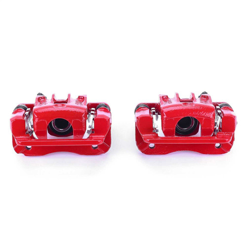 PowerStop S3456 - Power Stop 07-10 Hyundai Elantra Rear Red Calipers w/Brackets - Pair