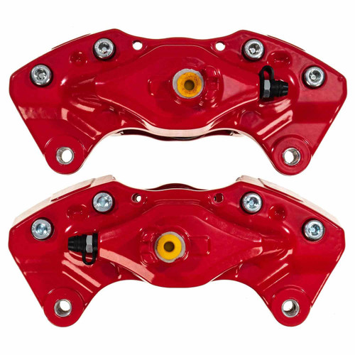 PowerStop S3780 - Power Stop 08-14 Subaru Impreza Rear Red Calipers w/o Brackets - Pair