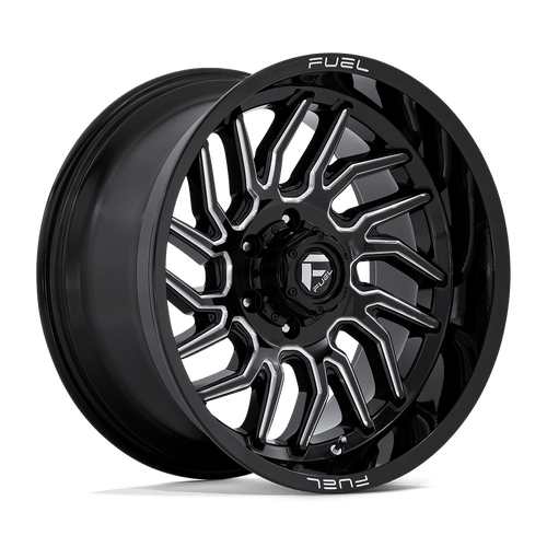 Fuel Wheels D80720008447 - Aluminum Wheels 20X10 Hurricane D807 6 On 139.7 Gloss Black Milled 106.1 Bore -18 Offset Fuel Off Road Wheels