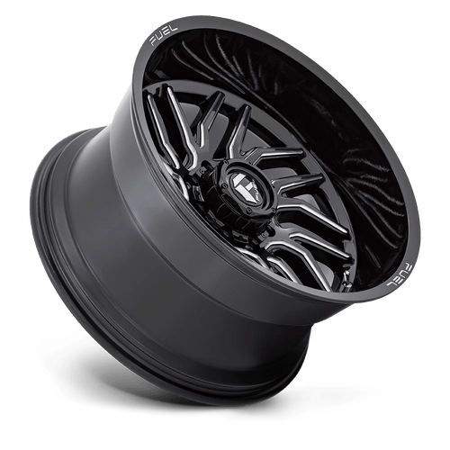 Fuel Wheels D80720907557 - Aluminum Wheels 20X9 Hurricane D807 5 On 127 Gloss Black Milled 71.5 Bore 20 Offset Fuel Off Road Wheels