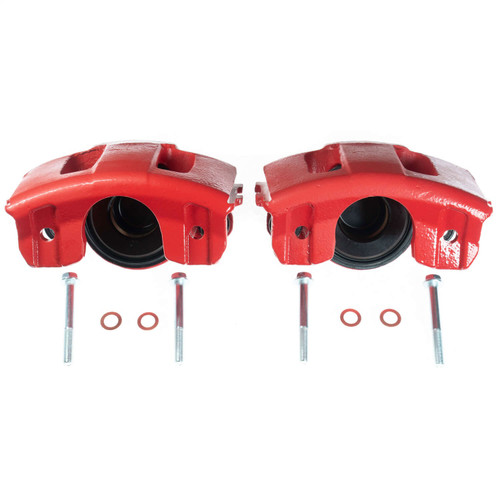 PowerStop S4339 - Power Stop 90-01 Jeep Cherokee Front Red Calipers w/o Brackets - Pair PowerStop S4339 - Power Stop 90-01 Jeep Cherokee Front Red Calipers w/o Brackets - Pair