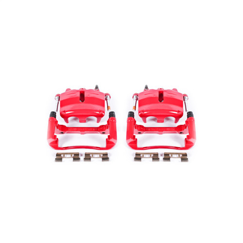 PowerStop S4860 - Power Stop 04-05 Ford F-150 Front Red Calipers w/Brackets - Pair