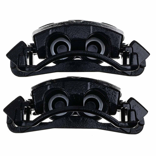 PowerStop S4790BLK - Power Stop 00-05 Ford Excursion Front Black Caliper - Pair w/Bracket