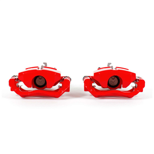 PowerStop S5424 - Power Stop 13-16 Dodge Dart Rear Red Calipers w/Brackets - Pair