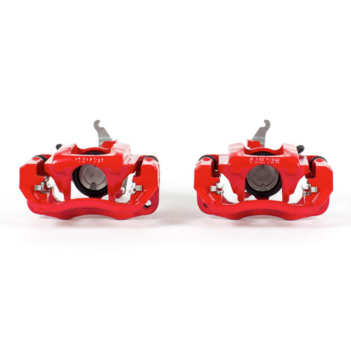 PowerStop S5176 - Power Stop 09-11 Dodge Journey Rear Red Calipers w/Brackets - Pair