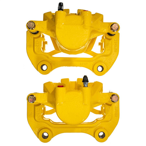 PowerStop S5274YLW - Power Stop 2011 Saab 9-5 Front Yellow Caliper w/Bracket (Pair)