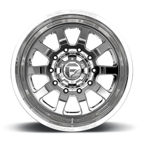 Fuel Wheels DF092282A935 - Dually Wheels 22X8.5 FF09D Dually DE09 PO 10 On 225 Polished 170.1 Bore -202 Offset Outer Dually Fuel Off Road Wheels Fuel Wheels DF092282A935 - Dually Wheels 22X8.5 FF09D Dually DE09 PO 10 On 225 Polished 170.1 Bore -202 Offset Outer Dually Fuel Off Road Wheels