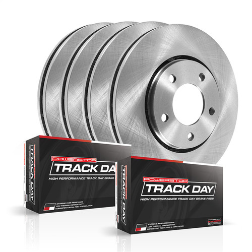 PowerStop TDBK1305 - Power Stop 94-99 Ford Mustang Front & Rear Track Day Brake Kit