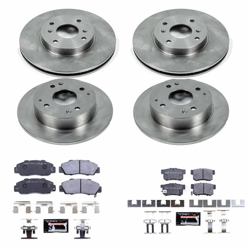 PowerStop TDSK1238 - Power Stop 98-99 Acura CL Front & Rear Track Day SPEC Brake Kit