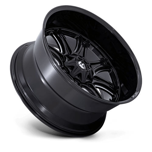 Fuel Wheels FC853BE20108018N - Aluminum Wheels 20X10 Darkstar FC853BE 8 On 165.1 Gloss Black Milled 125.1 Bore -18 Offset Fuel Off Road Wheels