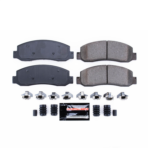 PowerStop Z23-1069 - Power Stop 05-08 Ford F-250 Super Duty Front Z23 Evolution Sport Brake Pads w/Hardware
