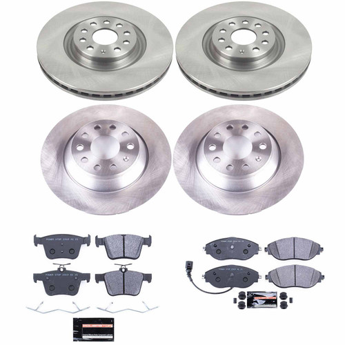PowerStop TDSK8168 - Power Stop 18-19 Volkswagen Tiguan Front & Rear Track Day SPEC Brake Kit