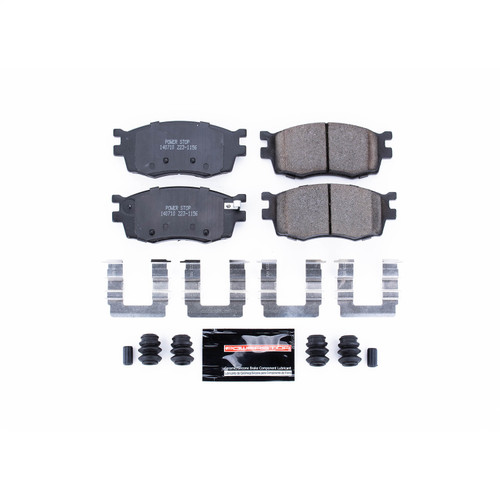 PowerStop Z23-1156 - Power Stop 06-11 Hyundai Accent Front Z23 Evolution Sport Brake Pads w/Hardware