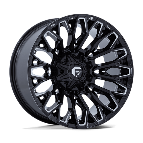 Fuel Wheels FC865BE20906701 - Aluminum Wheels 20X9 Strike FC865 BE 6 On 135/6 On 139.7 Gloss Black Milled 106.1 Bore 1 Offset Fuel Off Road Wheels Fuel Wheels FC865BE20906701 - Aluminum Wheels 20X9 Strike FC865 BE 6 On 135/6 On 139.7 Gloss Black Milled 106.1 Bore 1 Offset Fuel Off Road Wheels