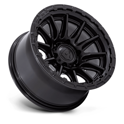 Fuel Wheels FC866MX17906801 - Fc866 Piston 17X9 Blackout W/ Gloss Black Lip