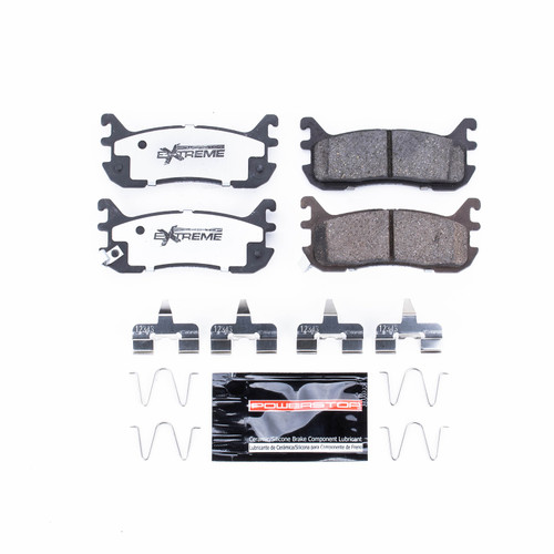 PowerStop Z26-636 - Power Stop 97-03 Ford Escort Rear Z26 Extreme Street Brake Pads w/Hardware