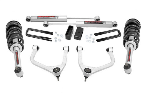Rough Country 29532 - 3.5 Inch Lift Kit - N3 Struts - Chevy Silverado 1500 2WD/4WD (2019-2024)