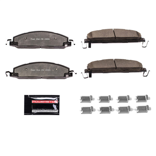 PowerStop Z36-1400 - Power Stop 09-10 Dodge Ram 2500 Rear Z36 Truck & Tow Brake Pads w/Hardware